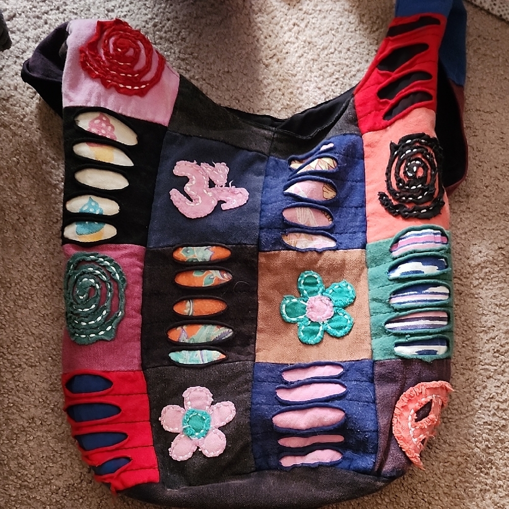 Colorful Patchwork Shoulder Bag